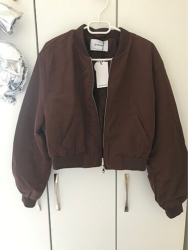 Etiketli Stradivarius Bomber Ceket