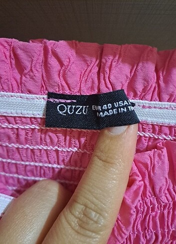 Quzu marka l beden pembe etek 