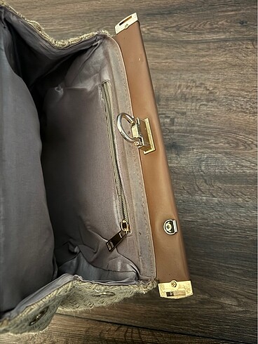 Diğer Çok şık clutch hasır görünümlü