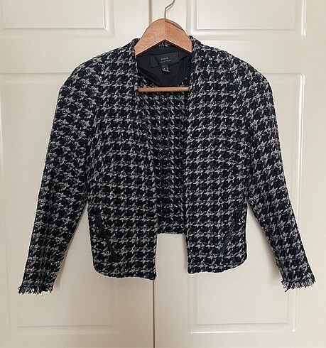 Crop ceket
