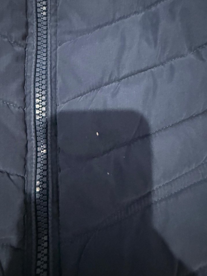 Mavi Kapüşonlu Kadın Kışlık Mont - Görsel 2