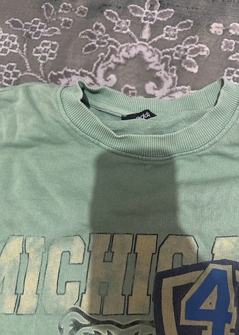 Yeşil Baskılı Kadın Sweatshirt - Görsel 3