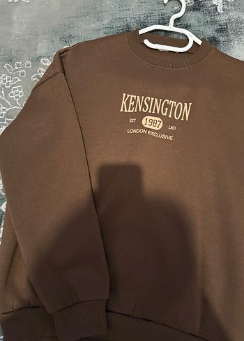 Kensington Baskılı Kahverengi Sweatshirt - Görsel 2