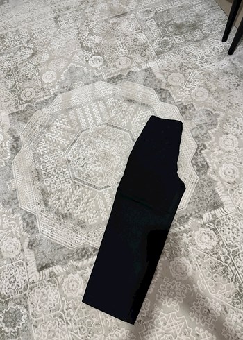 Siyah Midi Kumaş Kadın Pantolon - Görsel 2