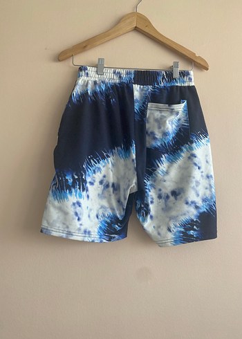 Trendyol & Milla trendyol Mavi Batik Desenli Şort