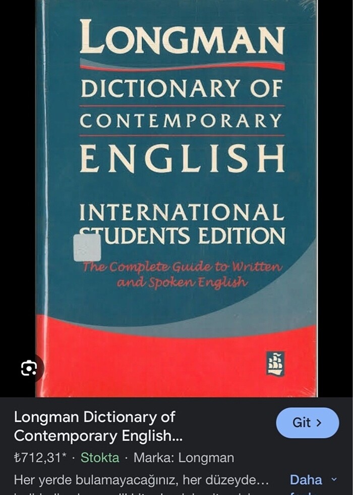 longman ingilizce sözlük - Görsel 4