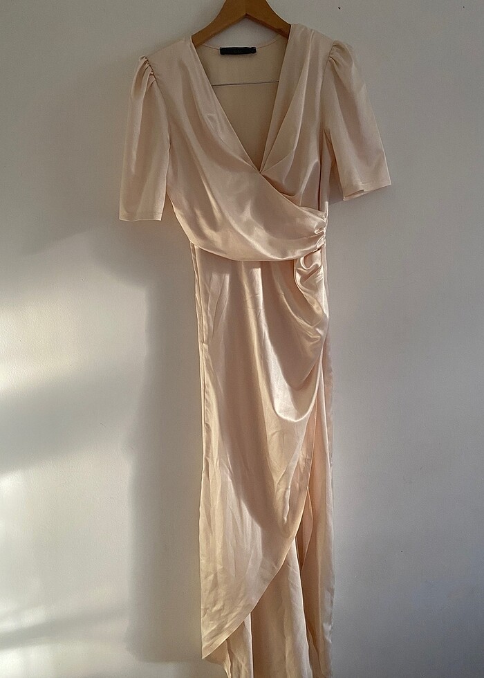 bsl saten elbise - Görsel 1