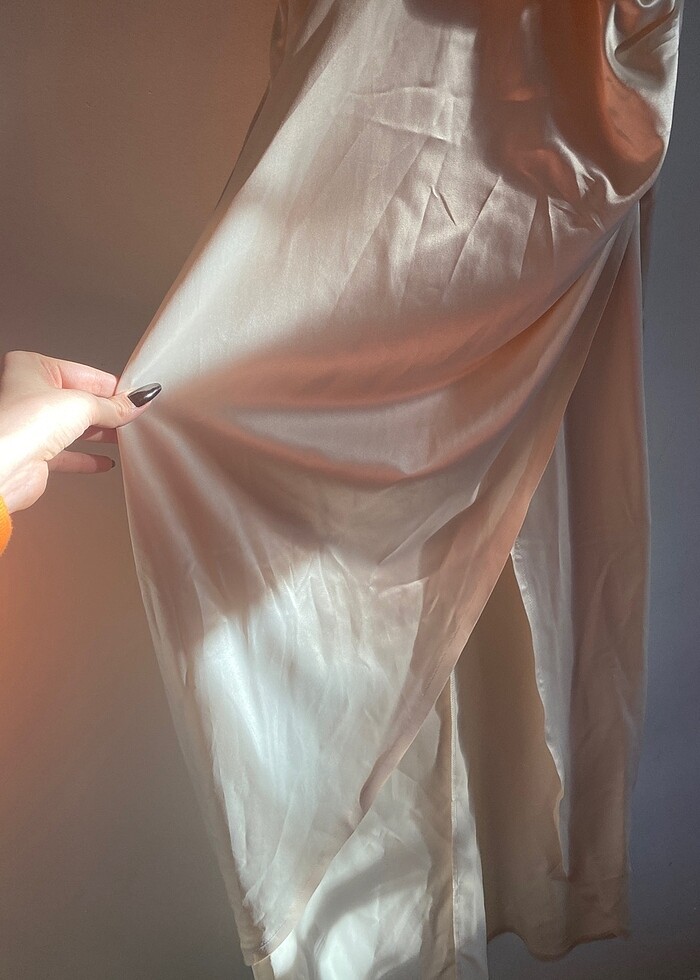 bsl saten elbise - Görsel 2