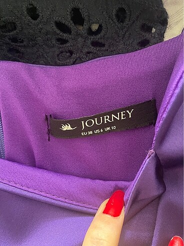m Beden mor Renk journey mor elbise