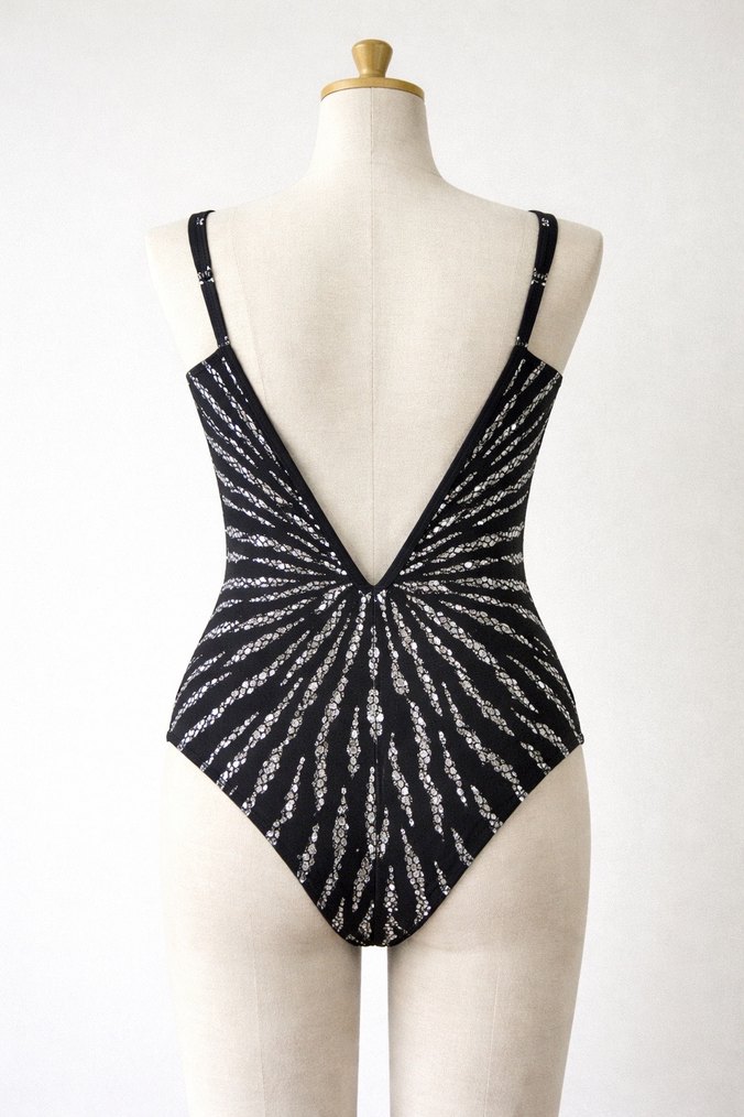 Zebra Desenli Payetli Mini Mayo - Görsel 2