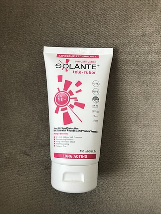 diğer Beden Solante 50 spf güneş kremi