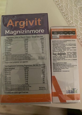 Argivit Magnizinmore Magnezyum ve B12 Takviyesi - Görsel 3