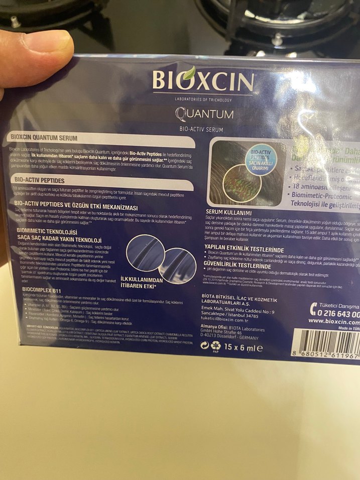Bioxcin Quantum Bio-Activ Serum 15x6ml Saç Serumu - Görsel 4