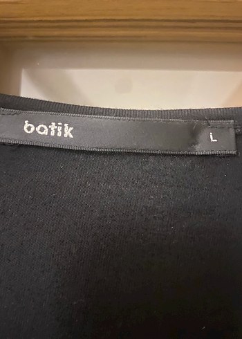 Batik Siyah Uzun Kollu Salaş Kadın Bluz