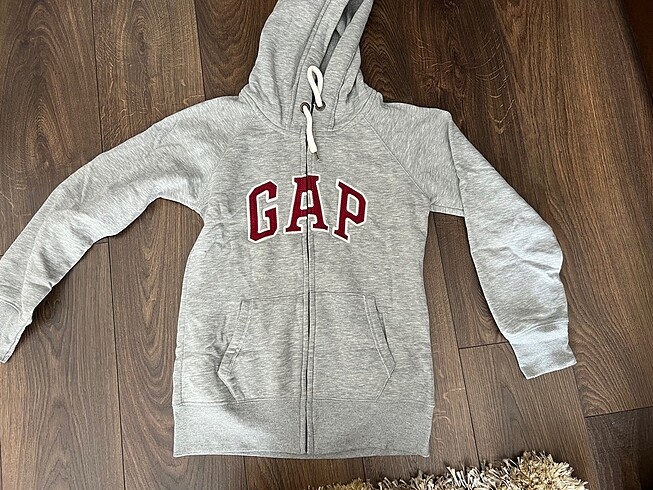 GAP kapşonlu fermuarlu hırka sweatshirt