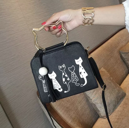 Diğer Kedi Desen Çanta