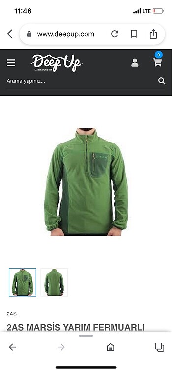 2AS MARSİS Yeşil polar sweat