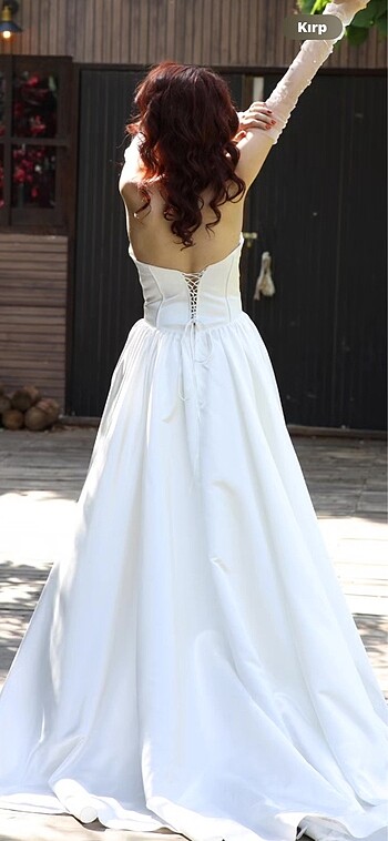 Straplez gelinlik - Görsel 2