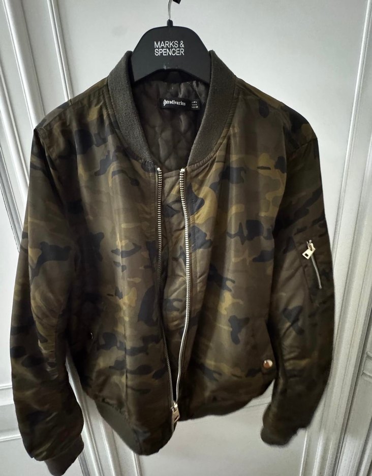 Kamuflaj Kadın Ceket Stardivarius - Görsel 2