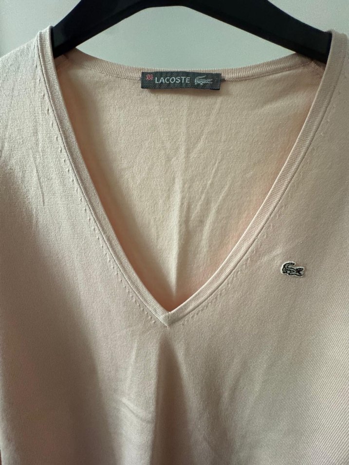 Lacoste V Yaka Kadın Kazak - Görsel 2