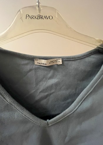 V Yaka Kısa Kollu Kadın Tişört - Görsel 3