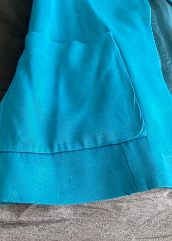 Turkuaz mavi blazer ceket - Görsel 5