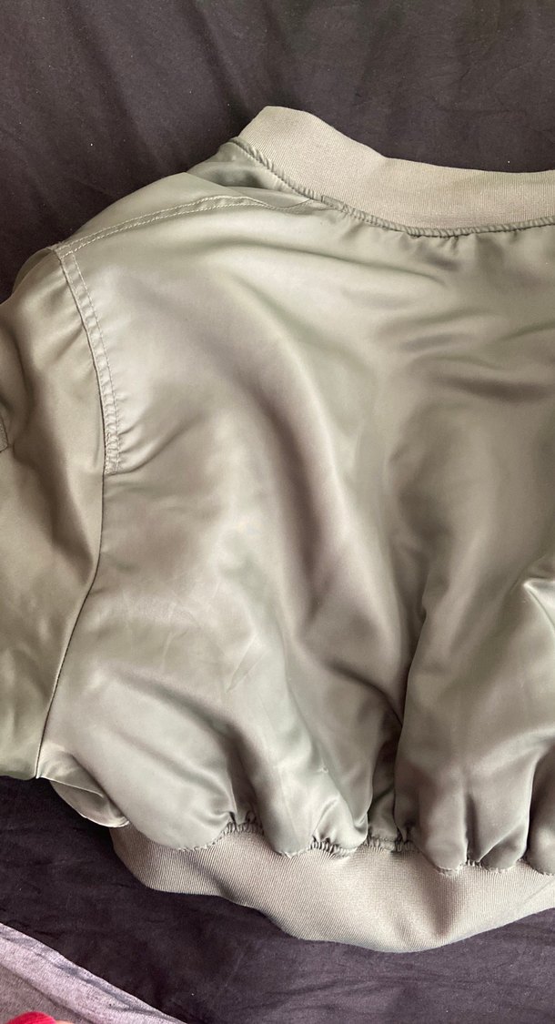 Kadın Haki Kamuflaj Fermuarlı Ceket - Görsel 5