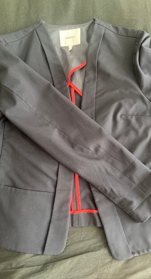 Lacivert blazer - Görsel 2