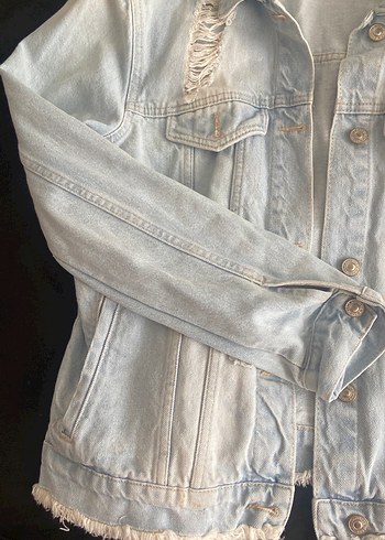 Kadın kot ceket - Görsel 2