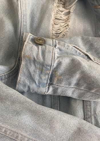 Kadın kot ceket - Görsel 5