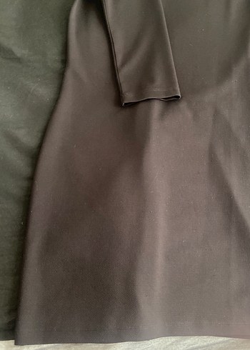 Siyah Midi Elbise - Görsel 3