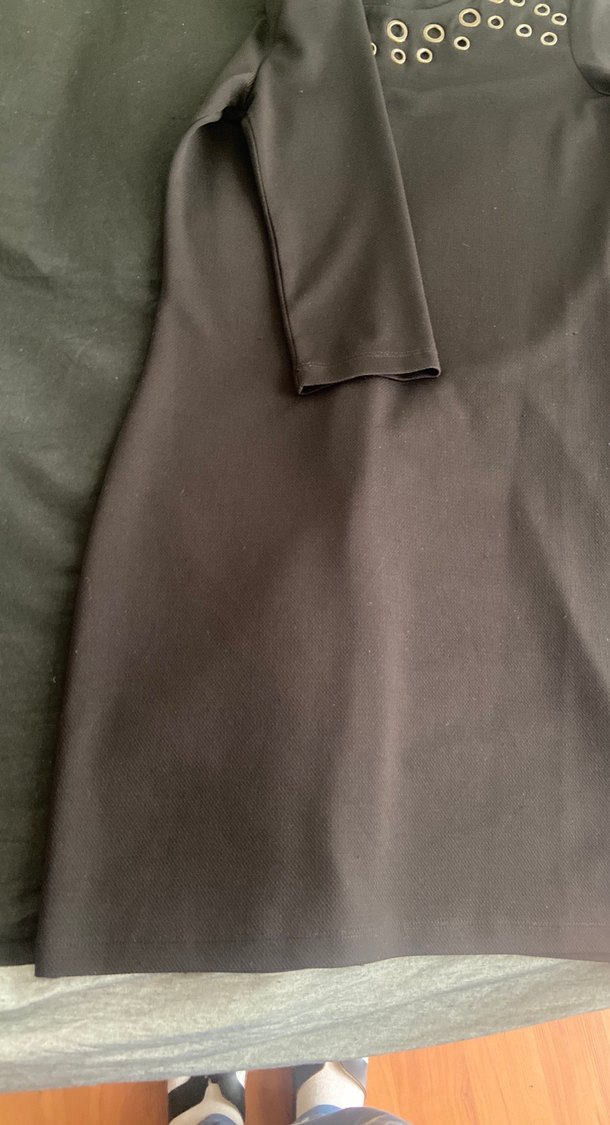 Siyah Midi Elbise - Görsel 3