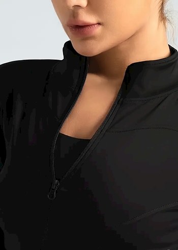 Siyah Yoga Ceketi - Görsel 3