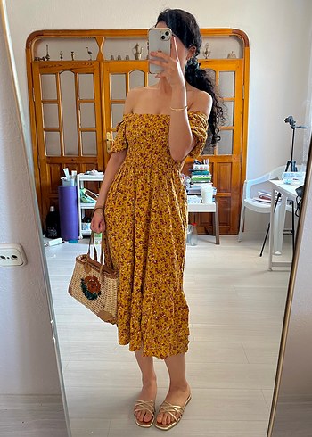 Sheinside Bohem Pinterest Midi Elbise