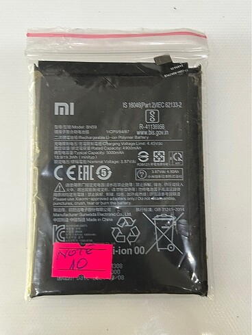 Xiaomi Redmi Note 10 Batarya