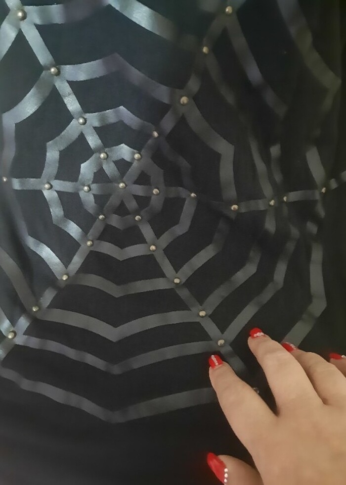 Deri detaylı bluz - Görsel 2