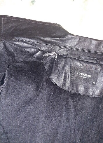 İçi sardonlu deri mont - Görsel 6