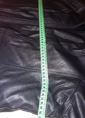 İçi sardonlu deri mont - Görsel 7