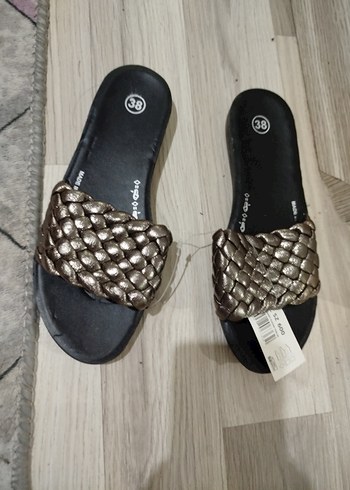 Birkenstock Mavi Elastik Bantlı Kadın Terlik