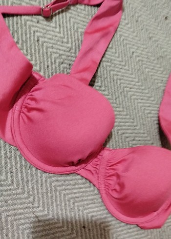 Pembe Strappy Bikini Üstü - Görsel 2