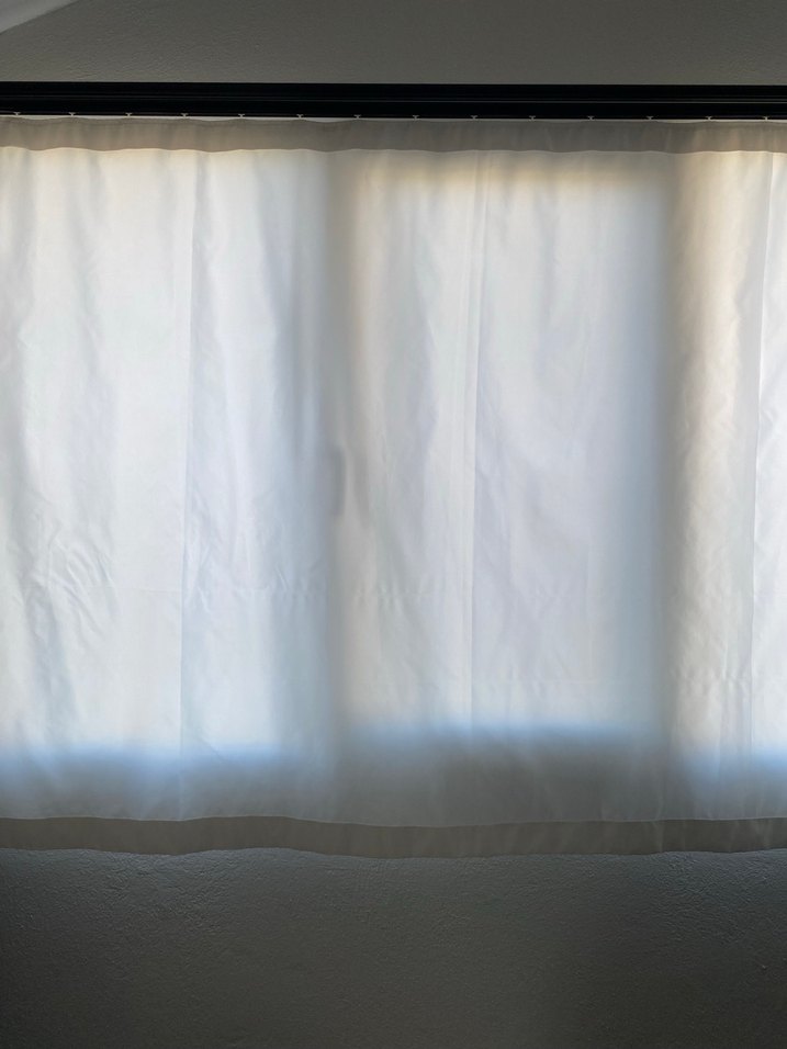 Beyaz Düz Güneşlik Perde - Görsel 2