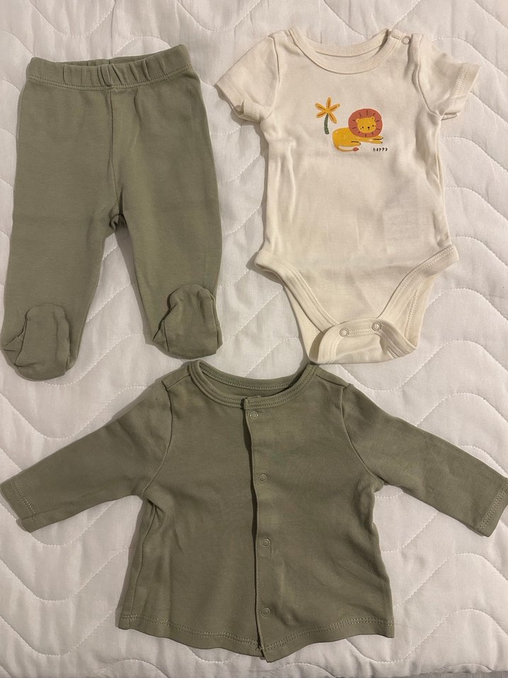 Bebek Erkek Pamuklu 3 Parça Takım - Görsel 2
