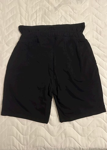 Siyah Bel Detaylı Hamile Midi Şort - Görsel 6