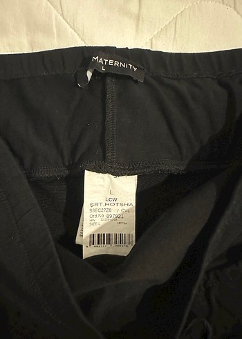 Siyah Bel Detaylı Hamile Midi Şort - Görsel 4