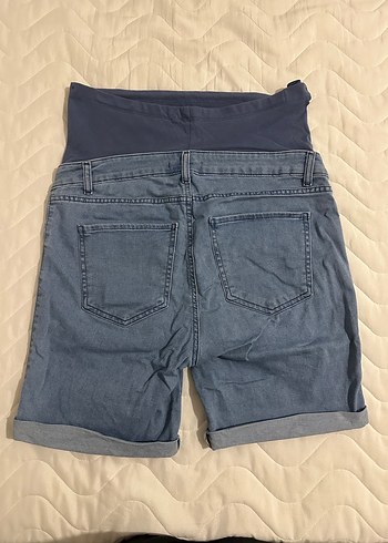 Mavi Hamile Denim Şort - Görsel 5