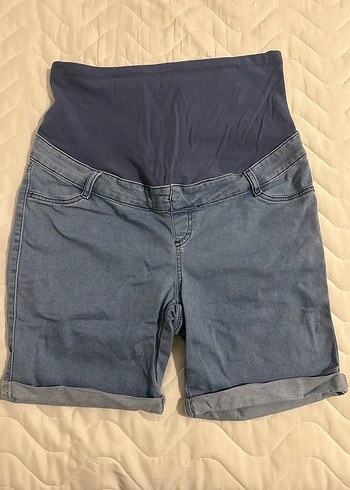 Mavi Hamile Denim Şort - Görsel 2