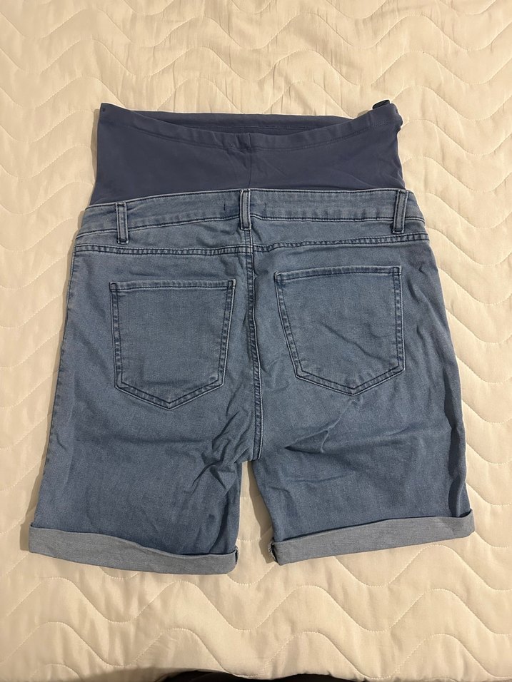 Mavi Hamile Denim Şort - Görsel 5