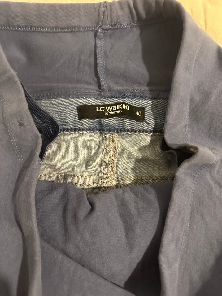 Mavi Hamile Denim Şort - Görsel 4