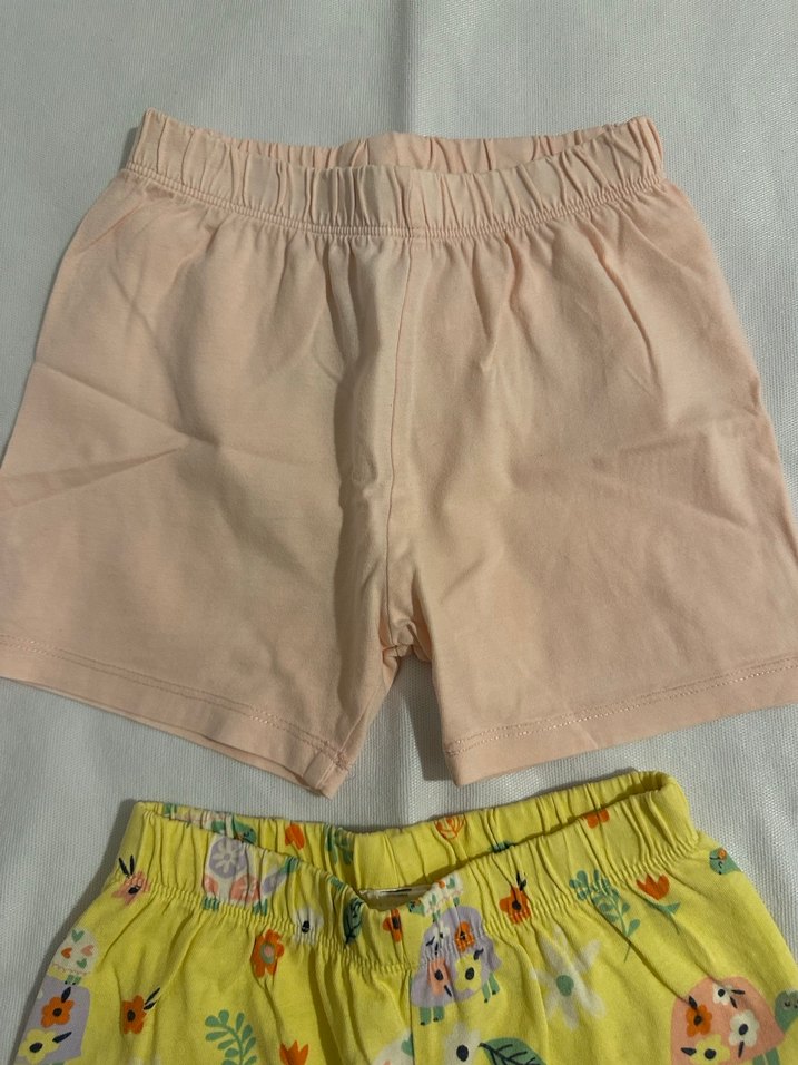 Kız Çocuk 2'li Pamuklu Şort Seti - Görsel 3