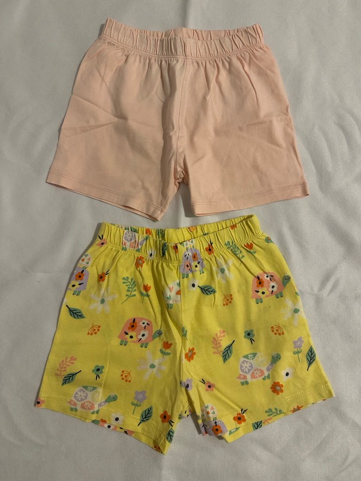 Kız Çocuk 2'li Pamuklu Şort Seti - Görsel 2